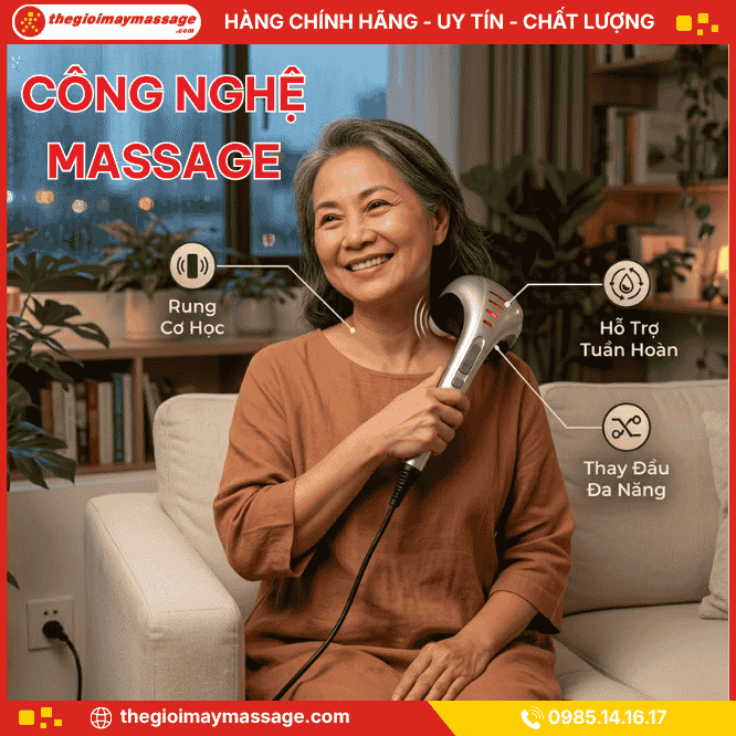 Công nghệ máy massage cầm tay JAPANI MCT-4729