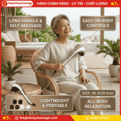 Thiết kế nhỏ gọn, nhẹ và tiện lợi của máy massage cầm tay JAPANI MCT-4729