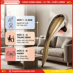 Cường độ rung của máy massage cầm tay JAPANI MDL-5330