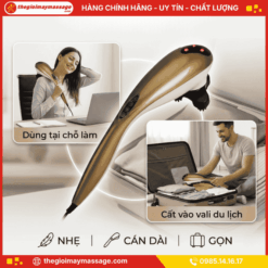 Thiết kế nhỏ gọn, nhẹ và tiện lợi của máy massage cầm tay JAPANI MDL-5330