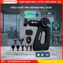 Hiệu suất pin của máy massage cầm tay JAPANI MDL-5436