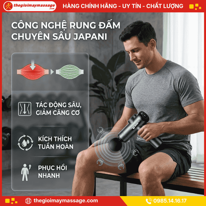Công nghệ máy massage cầm tay JAPANI MDL-5597