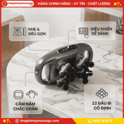 Thiết kế nhỏ gọn, nhẹ và tiện lợi của máy massage cầm tay JAPANI MDL-5762