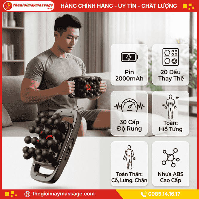Thông tin sản phẩm máy massage cầm tay JAPANI MDL-5785