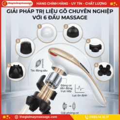 6 Đầu Massage Chuyên Dụng Của JAPANI MDN-2675