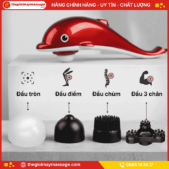 4 Đầu Massage Chuyên Biệt Của Máy Massage Cầm Tay JAPANI-MDN-4001