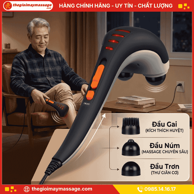 Đầu massage của máy massage cầm tay JAPANI MDN-4598