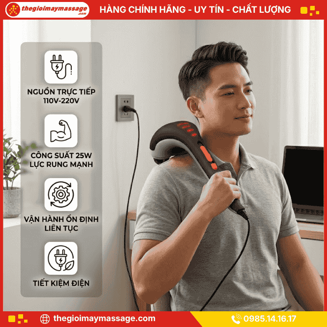 Nguồn điện của máy massage cầm tay JAPANI MDN-4598