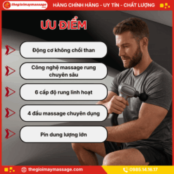 Ưu điểm máy massage cầm tay mini JAPANI MCT-2365