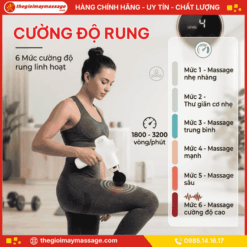 Cường độ rung của máy massage cầm tay JAPANI MCT-2424