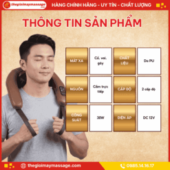 Thông tin sản phẩm máy massage cổ vai gáy JAPANI CVG-4587