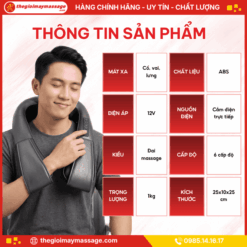 Thông tin sản phẩm máy massage cổ vai gáy JAPANI CVG-1979