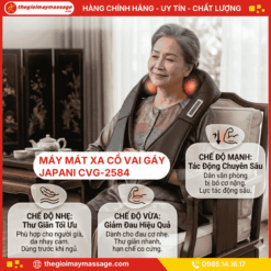 Cường độ rung và lực tác động của máy mát xa cổ vai gáy JAPANI CVG-2584