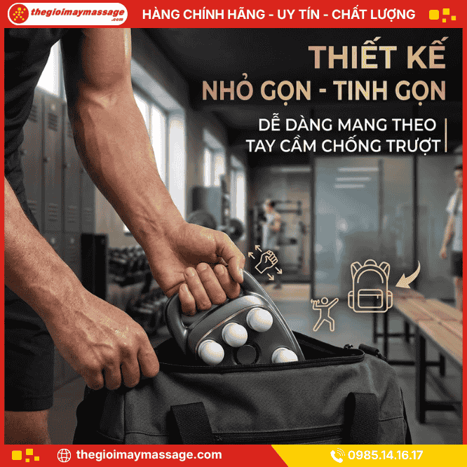 Thiết Kế nhỏ gọn Của máy massage cầm tay đa năng JAPANI MDN-4870