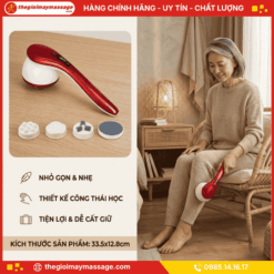Thiết kế nhỏ gọn, nhẹ và tiện lợi của máy massage đa năng JAPANI MDN-4468