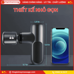 Thiết kế nhỏ gọn, nhẹ và tiện lợi của máy massage không dây JAPANI MCT-2330