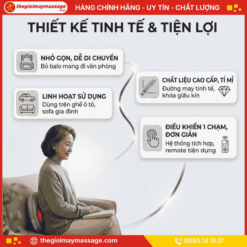 Thiết Kế Nhỏ Gọn, Tiện Lợi của máy Massage Lưng JAPANI MSL-2599