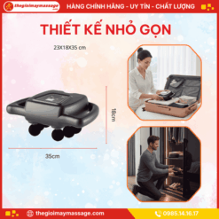 Thiết kế nhỏ gọn, nhẹ và tiện lợi của máy mát xa toàn thân cầm tay JAPANI MCT-2532
