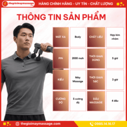 Thông tin sản phẩm máy massage cầm tay JAPANI MCT-2357
