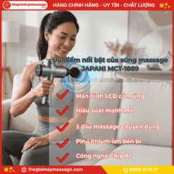Ưu điểm nổi bật của súng massage JAPANI MCT-1889