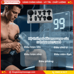 Hệ thống 5 đầu massage chuyên biệt của JAPANI MCT-1889