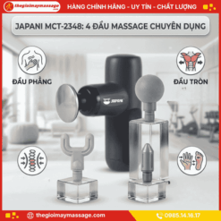 4 Đầu massage chuyên dụng của súng massage cầm tay JAPANI MCT-2348