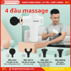 Đa dạng các đầu massage của máy massage mini cầm tay JAPANI CTMINI-5741