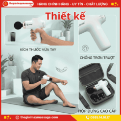 Thiết kế nhỏ gọn, tiện lợi của máy massage cầm tay mini JAPANI CTMINI-5741