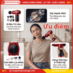 Ưu Điểm Nổi Bật Của Súng Massage Cầm Tay Mini JAPANI CTMINI-5637