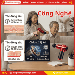 Công Nghệ Massage Của Súng Massage Cầm Tay Mini JAPANI CTMINI-5637