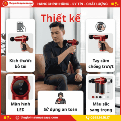 Thiết Kế Tiện Lợi Của Súng Massage Cầm Tay Mini JAPANI CTMINI-5637