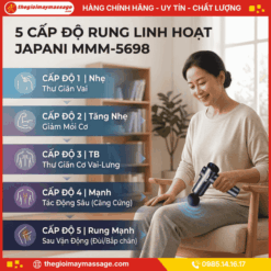 Cường độ rung của máy massage cầm tay mini JAPANI MMM-5698