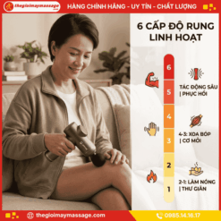 Cường độ rung của máy massage cầm tay mini JAPANI MMM-5726