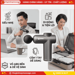 Thiết kế nhỏ gọn, nhẹ và tiện lợi của máy massage cầm tay mini JAPANI MMM-5726